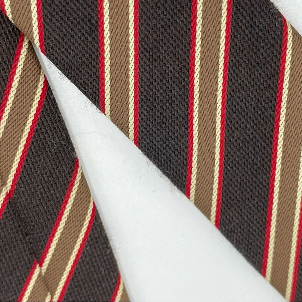 Vintage Nordstrom Tie Deadstock Boys 2.75” Width‎ Brown Stripes Children Kids
